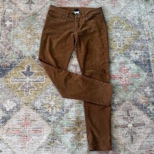Patagonia Corduroy‎ Low Rise Women's 28 Brown Organic Cotton Fitted Stretch